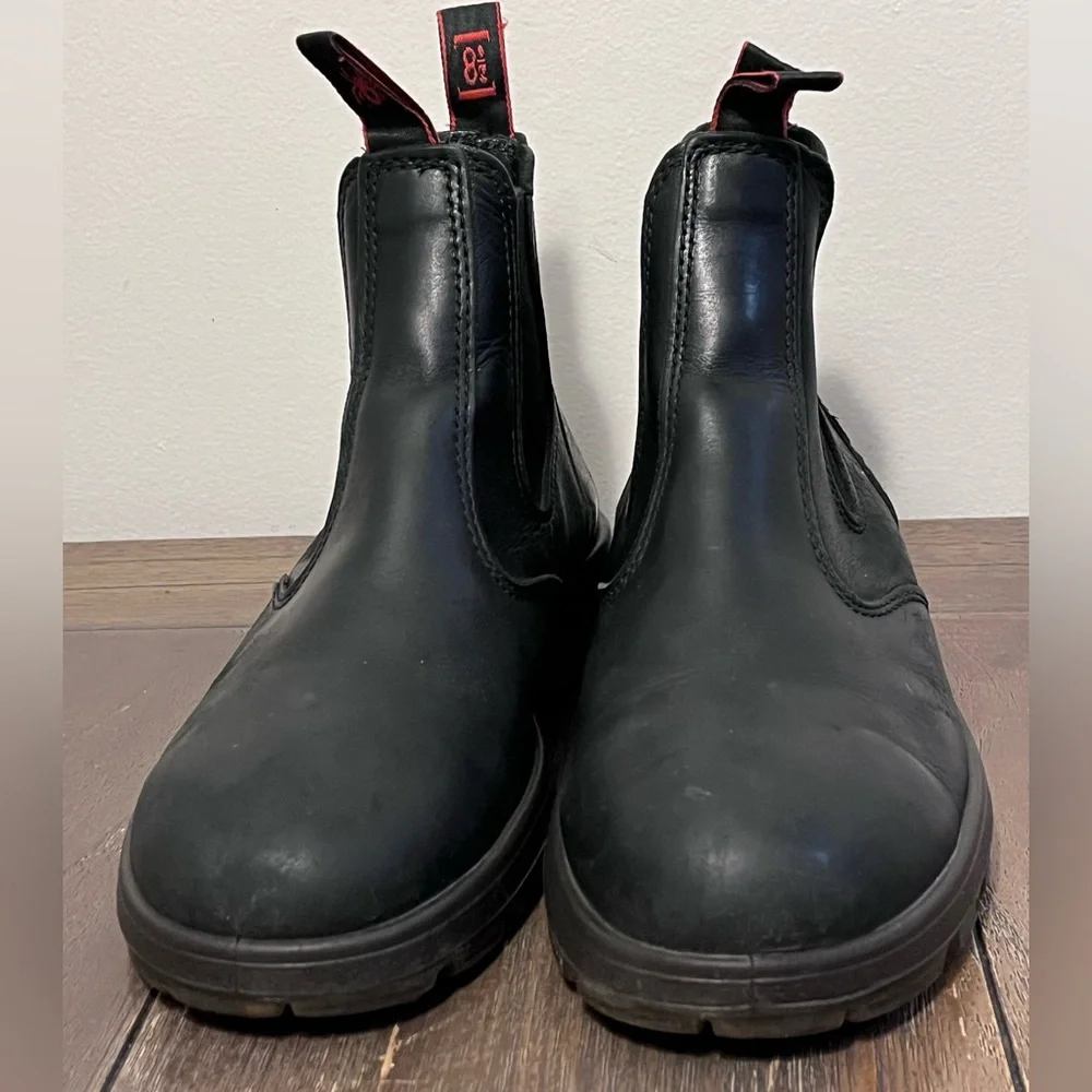 Redback Black Leather Chelsea Boots Mens US size 9.5 - Picture 2 of 12